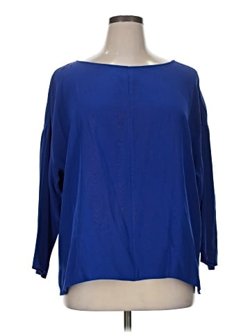 Lafayette 148 New York 3/4 Sleeve Silk Top (view 1)