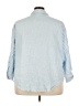 Rafaella Blue 3/4 Sleeve Button-Down Shirt Size 3X - photo 2