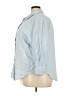 Rafaella Blue 3/4 Sleeve Button-Down Shirt Size 3X - photo 5
