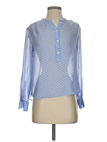 J.Crew Long Sleeve Silk Top (view 1)