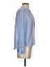 J.Crew Polka Dots Blue Long Sleeve Silk Top Size 0 - photo 4
