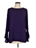 MICHAEL Michael Kors Purple Long Sleeve Blouse Size L - photo 1