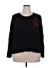 Torrid Hearts Graphic Black Pullover Sweater Size 2X Plus (2) - photo 1