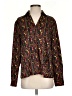 East5th 100% Polyester Print Black Long Sleeve Blouse Size L - photo 1