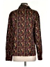 East5th 100% Polyester Print Black Long Sleeve Blouse Size L - photo 2