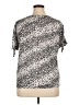 Emily Daniels Animal Print Silver Short Sleeve T-Shirt Size XL - photo 2