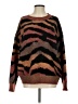 AndTheWhy Animal Print Brown Pullover Sweater Size S - photo 1
