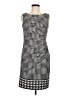 Jessica Simpson Houndstooth Silver Cocktail Dress Size 8 - photo 1