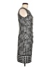 Jessica Simpson Houndstooth Silver Cocktail Dress Size 8 - photo 4