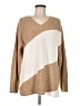Halogen Color Block Tan Pullover Sweater Size M - photo 1