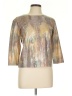 Leggiadro Metallic Gold 3/4 Sleeve Top Size L (estimated) - photo 1