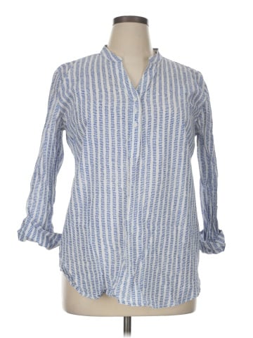 Hester & Orchard 3/4 Sleeve Button-Down Shirt (view 1)