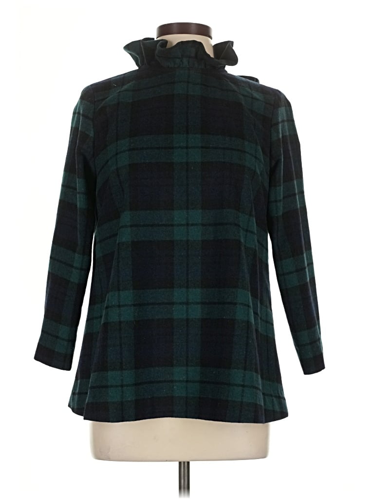 Tuckernuck 3/4 Sleeve Blouse: Teal Tops - Size Medium
