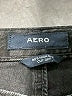 Aero 100% Cotton Black Denim Shorts Size 6 - photo 3
