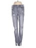 Express Hearts Gray Jeans Size 4 Long - photo 1