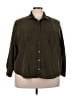 Old Navy Green 3/4 Sleeve Button-Down Shirt Size XXL - photo 1
