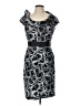 Another Thyme Graphic Black Cocktail Dress Size 10 - photo 1
