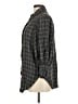 Something Navy 100% Viscose Plaid Gray 3/4 Sleeve Button-Down Shirt Size M - photo 5