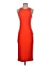 Nine West Solid Orange Cocktail Dress Size S - photo 1