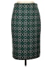 J.Crew 100% Polyester Print Green Formal Skirt Size 2 - photo 1