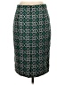 J.Crew 100% Polyester Print Green Formal Skirt Size 2 - photo 2