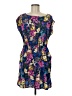 Unbranded Print Blue Cocktail Dress Size M (estimated) - photo 1