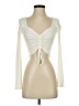 Zara Ivory Long Sleeve Top Size S - photo 1