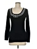 TREVAN Black Silk Pullover Sweater Size M - photo 1