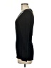 TREVAN Black Silk Pullover Sweater Size M - photo 5