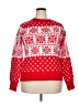 Unbranded 100% Polyester Print Red Pullover Sweater Size XXL - photo 1