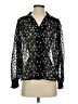 Topshop Black Long Sleeve Blouse Size 2 - photo 1