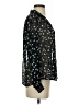 Topshop Black Long Sleeve Blouse Size 2 - photo 4
