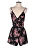 Full Tilt 100% Polyester Floral Black Romper Size S - photo 1