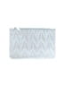 Unbranded 100% Leather White Silver Makeup Bag One size - photo 1