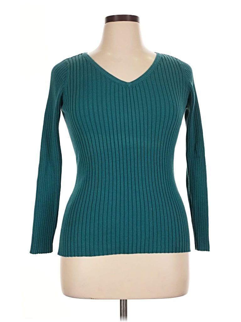 Pre-owned Jessica London Pullover Sweater In Blue