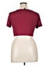 Shein Curve Burgundy Short Sleeve Top Size 14 Plus (1) - photo 2