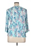 Assorted Brands 100% Rayon Teal 3/4 Sleeve Blouse Size XL - photo 2
