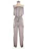 May Pink 100% Polyester Metallic Gray Jumpsuit Size S - photo 1