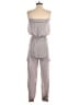 May Pink 100% Polyester Metallic Gray Jumpsuit Size S - photo 2