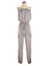 May Pink 100% Polyester Metallic Gray Jumpsuit Size S - photo 1