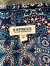 Express 100% Polyester Paisley Blue Long Sleeve Blouse Size S - photo 6