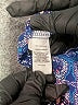 Express 100% Polyester Paisley Blue Long Sleeve Blouse Size S - photo 7