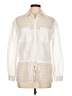 Weill 100% Polyester Ivory White Long Sleeve Blouse Size L - photo 1