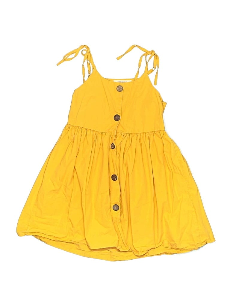 Pre-owned Assorted Brands Kids' Dress In Yellow