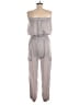 May Pink 100% Polyester Solid Gray Jumpsuit Size M - photo 2
