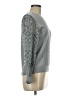 Calligraphie Silver Pullover Sweater Size M - photo 4