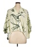 Alfani 100% Polyester Tropical Green 3/4 Sleeve Blouse Size XL (petite) - photo 1