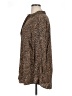 GOODTHREADS 100% Viscose Animal Print Brown Long Sleeve Blouse Size XL - photo 5