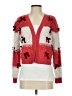Mighty Fine 100% Polyester Red Cardigan Size S - photo 1