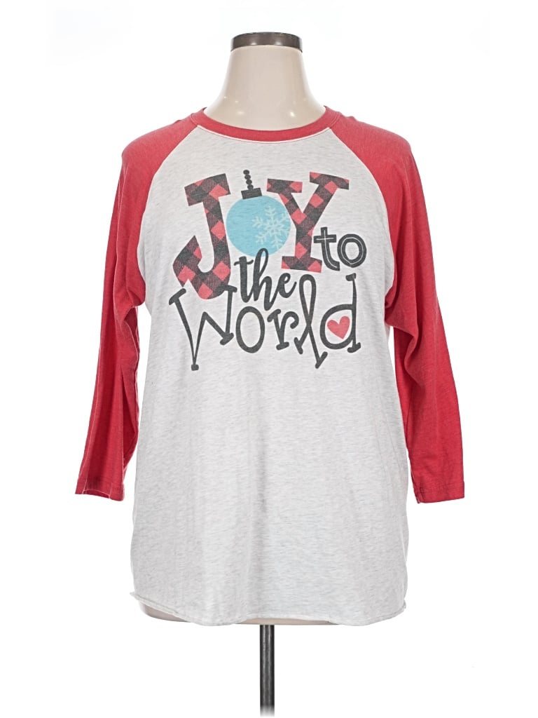 Pre-owned Next Level Apparel 3/4 Sleeve T-shirt In Red